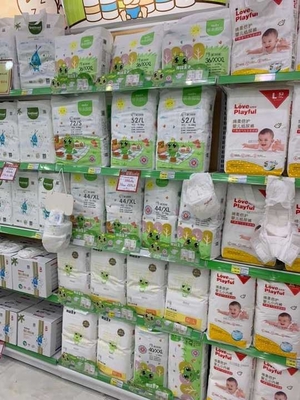 Do tecido descartável material do bebê do algodão calças 100% macias do bebê