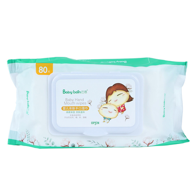 limpezas de limpeza originais biodegradáveis orgânicas do bebê de Waterwipes da água 80pcs pura