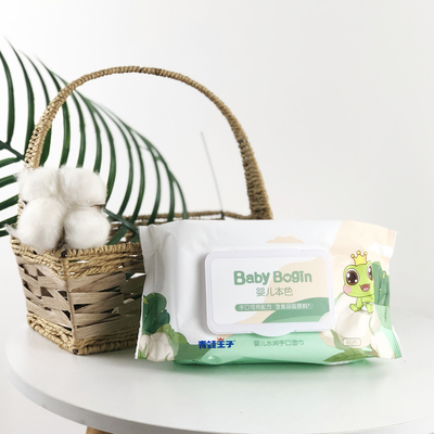 Limpeza macia biodegradável das limpezas molhadas descartáveis não tecidas de Spunlace orgânica