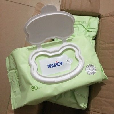 Do bebê orgânico da pele sensível do estilo dos desenhos animados o costume molhado das limpezas embalou 1 a 100pc