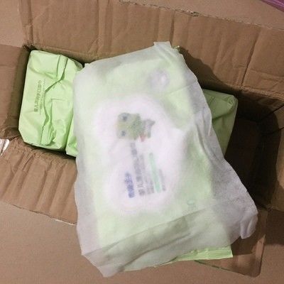 Do bebê orgânico da pele sensível do estilo dos desenhos animados o costume molhado das limpezas embalou 1 a 100pc