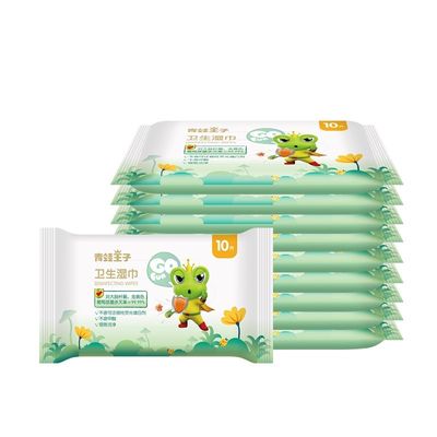 a água orgânica descartável do bebê 10pcs limpa limpezas de Unscented para a cara das mãos