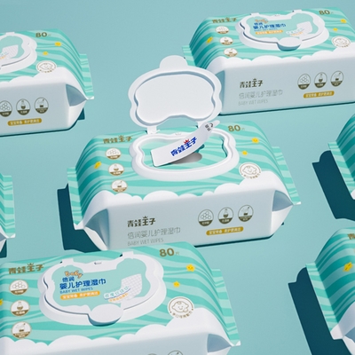 O bebê de Unscented da etiqueta marcada limpa 99 9 água cuidados com a pele sensíveis descartáveis