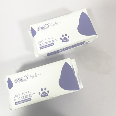 Limpezas secas descartáveis não tecidas do algodão para cuidados com a pele dos bebês