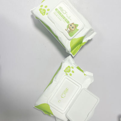 Lenços umedecidos 80 puxões macios não tecidos para bebês com tampa