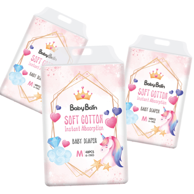 Fraldas descartáveis ​​mágicas para bebês A Grade Sleep Soft Baby Pull Up Fraldas