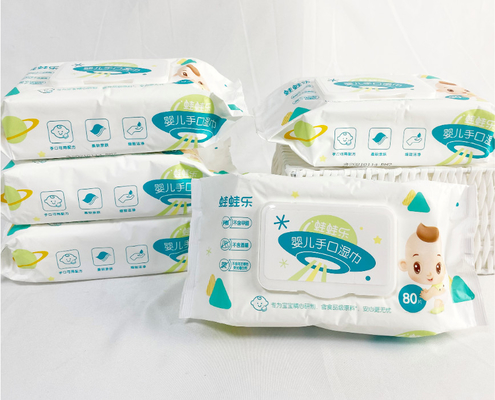 Mini toalhetes umedecidos OEM bolsa portátil 10 peças toalhetes umedecidos descartáveis ​​infantis