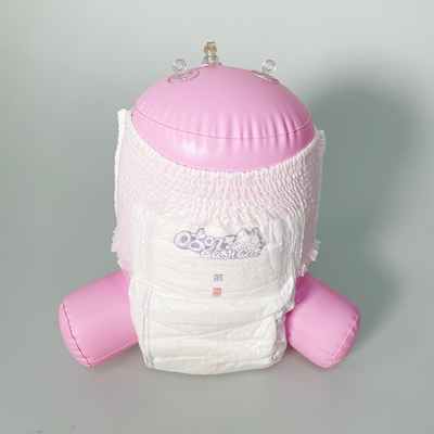 Calça confortável pull up fraldas descartáveis ​​bebê macio respirável