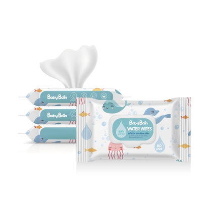 Orgânico natural personalizado da água pura macia super molhada descartável das limpezas do bebê