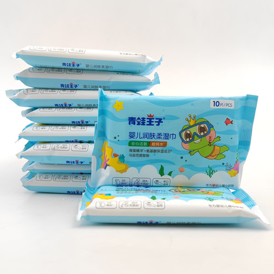 Tecido molhado das limpezas do bebê biodegradável de bambu luxuoso feito sob encomenda NFree da tela natural da amostra