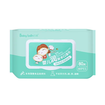 Da mão feita sob encomenda orgânica descartável do logotipo do corpo das vendas diretas da fábrica bebê de limpeza que limpa a limpeza molhada com as amostras grátis