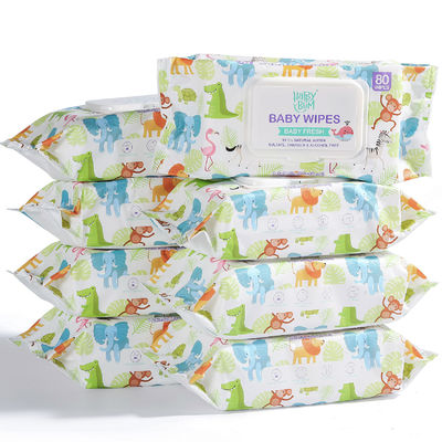 OEM personalizado sem álcool das limpezas molhadas ultra levemente descartáveis orgânicas do bebê