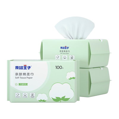 Limpezas 100% secas de limpeza descartáveis do bebê do algodão do delicado do bebê para a pele sensível