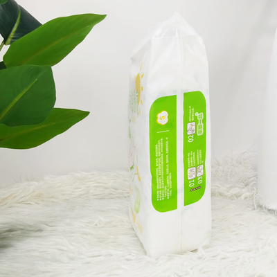 Delicado seco do tecido descartável verde do bebê do ADL com fitas mágicas
