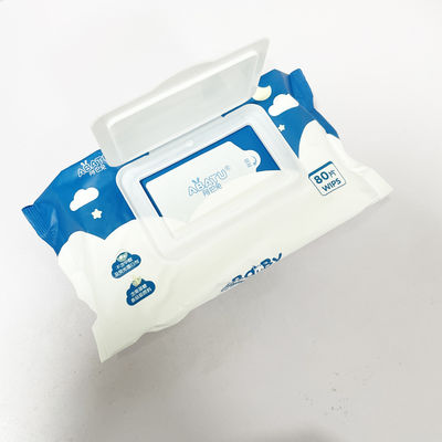 Limpezas molhadas do bebê não tecido da amostra grátis da marca própria descartáveis