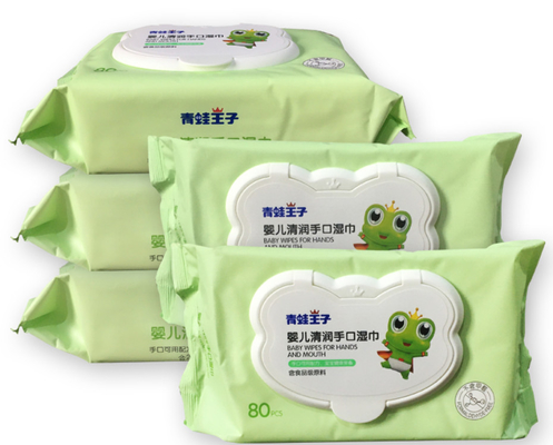 Corpo Hypoallergenic customizável do bebê de Unscented Flushable que limpa limpezas molhadas do tecido molhado