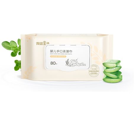 Natural orgânico de Spunlace da limpeza molhada recém-nascida livre macia do nariz da boca do bebê da fragrância do cuidado