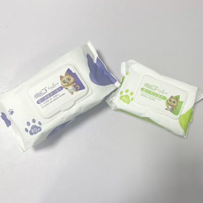 Limpezas molhadas biodegradáveis 80pcs de Unscented da tela não tecida da água pura para o cuidado do bebê