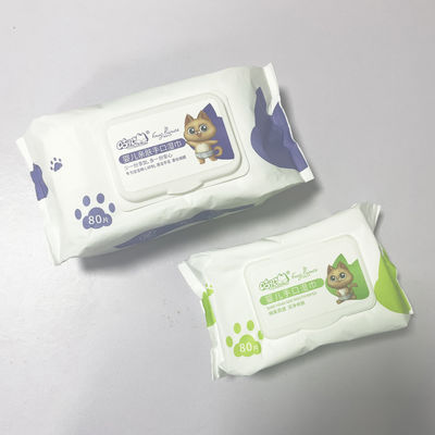 Limpezas molhadas biodegradáveis 80pcs de Unscented da tela não tecida da água pura para o cuidado do bebê
