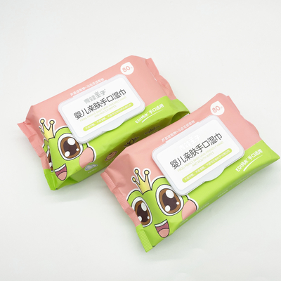 organin molhado das limpezas do bebê biodegradável da tela 100ct natural freshable