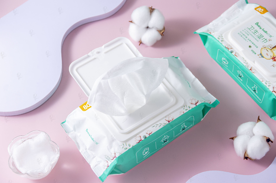 O bebê descartável feliz e agradável de Unscented limpa para limpezas molhadas da fábrica de China da cara das mãos