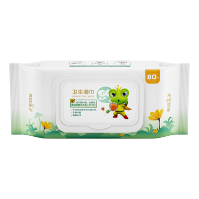 Aloés biodegradável de bambu orgânico por atacado personalizado Vera Baby Cleaning Wet Wipes da higiene de Spunlace ECO
