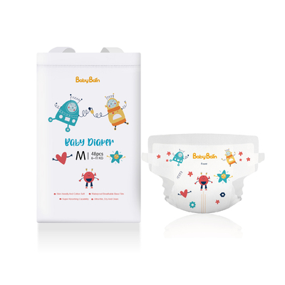 Fralda descartável do bebê do filme respirável alto disponível quente da absorção do tecido do bebê do preço da venda