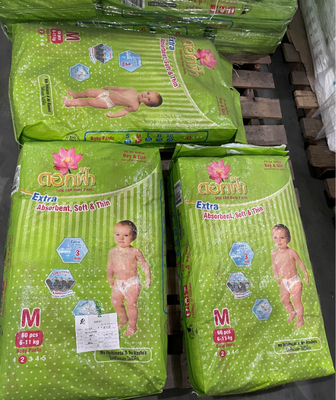 Tecido descartável superior recém-nascido do bebê das amostras grátis respirável