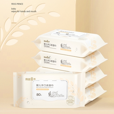 Limpezas molhadas grossas não tecidas descartáveis feitas sob encomenda do bebê do lenço de papel de Spunlace