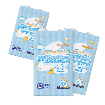 Das fraldas descartáveis feitas sob encomenda do bebê da AMOSTRA GRÁTIS desempenho de absorção super de SAP