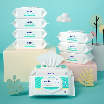 Água molhada das limpezas do bebê facial da tela de tecelagem não da casa da mão que limpa o OEM feito sob encomenda