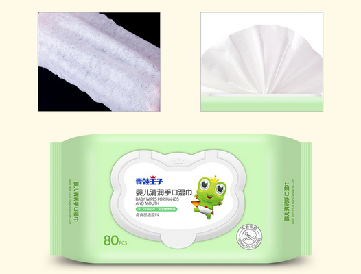 Água molhada das limpezas do bebê facial da tela de tecelagem não da casa da mão que limpa o OEM feito sob encomenda