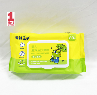 OEM Logo Hand Sanitizing Wet Wipes privado 50pcs sem álcool