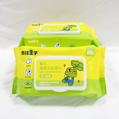 OEM Logo Hand Sanitizing Wet Wipes privado 50pcs sem álcool