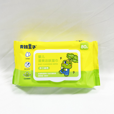 OEM Logo Hand Sanitizing Wet Wipes privado 50pcs sem álcool