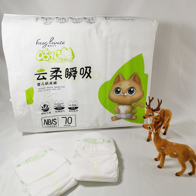O OEM fabrica 100 calças descartáveis dos tecidos das fraldas da natureza do bebê da fibra de bambu