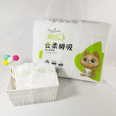 Tecido biodegradável 100% de bambu descartável recém-nascido amigável do bebê de Eco Daipers