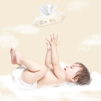Engrosse a marca própria molhada descartável das limpezas do bebê natural de Flushable biodegradável