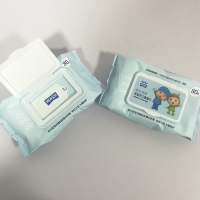 Limpezas molhadas amigáveis sensíveis macias bonitos do preço de fábrica da marca própria para o bebê