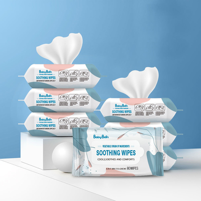 Limpezas descartáveis adultas plásticas de limpeza Spunlace de Coverless da pele do removedor da composição