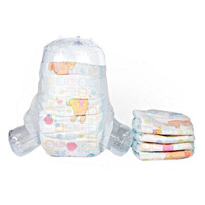 Fraldas da noite do bebê da absorção de ponto alto do punho do pé de SMMS para a pele sensível