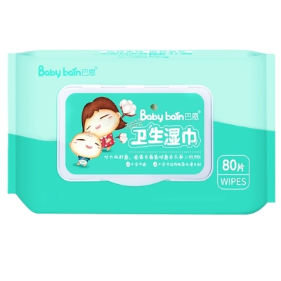 Limpezas molhadas livres hidratando naturais 60pcs de Vera No Additives Baby Alcohol do aloés