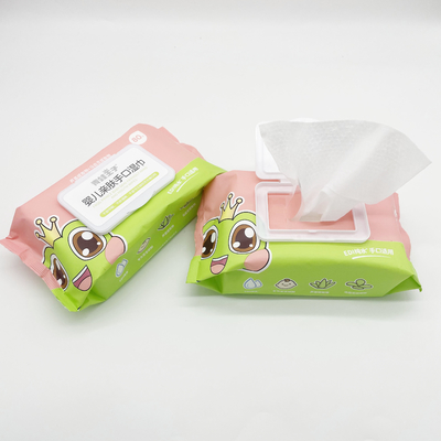 As limpezas molhadas descartáveis Hypoallergenic orgânicas sem álcool para o bebê descascam a limpeza diária