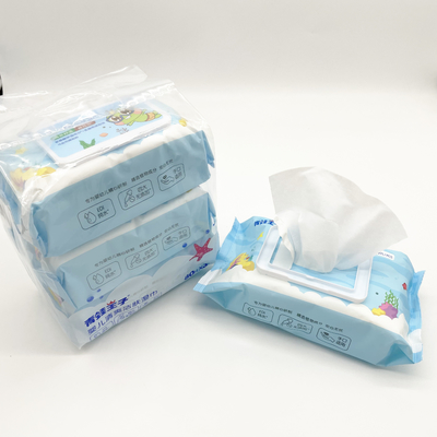 As limpezas molhadas descartáveis Hypoallergenic orgânicas sem álcool para o bebê descascam a limpeza diária