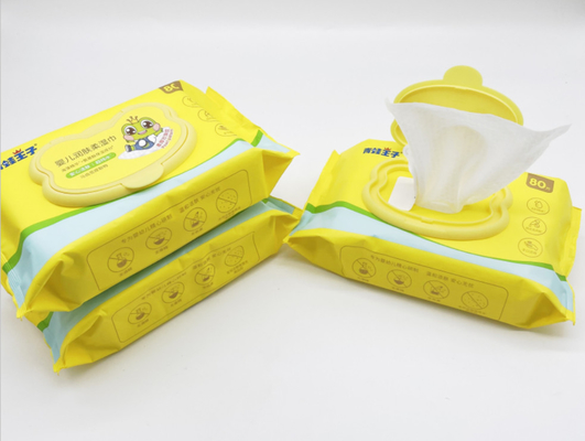 As limpezas molhadas descartáveis Hypoallergenic orgânicas sem álcool para o bebê descascam a limpeza diária