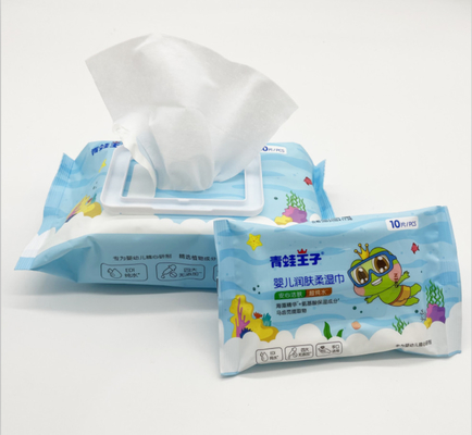 As limpezas molhadas descartáveis Hypoallergenic orgânicas sem álcool para o bebê descascam a limpeza diária