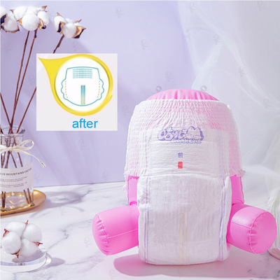 Os Pullups absorventes do núcleo do papel ultra fino da seiva levantam o treinamento do tecido do bebê