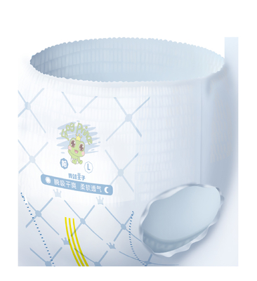 Os Pullups absorventes do núcleo do papel ultra fino da seiva levantam o treinamento do tecido do bebê