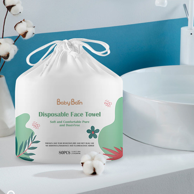 Bebê seco do algodão facial da limpeza seca do algodão do ODM 100-120Pcs do OEM e limpezas adultas