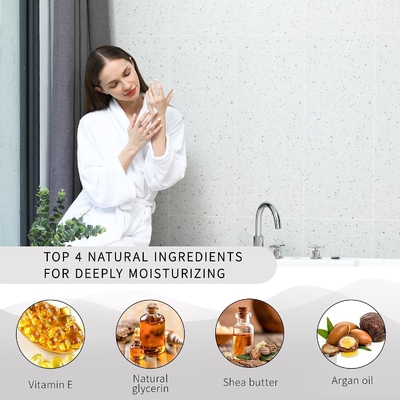 Ingredientes naturais orgânicos hidratando da loção do corpo de Skincare